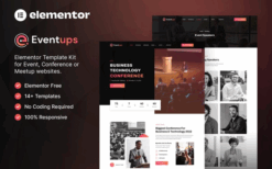 Eventups – Event & Conference Elementor Template Kit