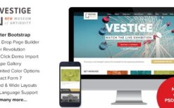 Vestige (v2.8) Museum Responsive WordPress Theme