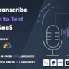 * Cloud Transcribe v1.0.1 Speech to Text as SaaS