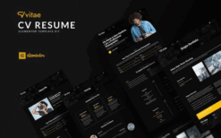 Vitae – CV Resume Elementor Template Kit