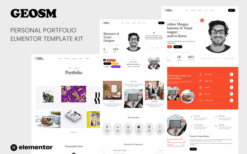 Geosm – Personal Portfolio Elementor Template Kits