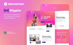 Wigglez – Aerobic & Zumba Studio Elementor Template Kit