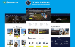 Devata – Baseball Team & Sports Club Elementor Template Kit