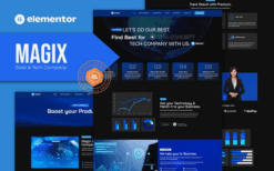 Magix – Saas & Tech Company Elementor Template Kit