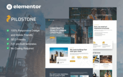Pilostone – Construction & Building Service Elementor Template Kit