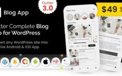 * MightyBlogger v5.0.0 Flutter multi-purpose blogger app with wordpress