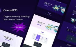 Coeus v.1.2.0 Cryptocurrency Landing Page WordPress Theme