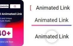 BWD Animated Link for elementor v1.0