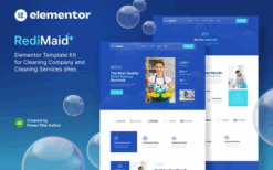 Redimaid – Cleaning & Maid Service Agency Elementor Template Kit