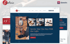 Cedric – Coffee & Beverages Elementor Template Kit