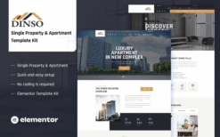 Dinso – Single Property & Apartment Elementor Template Kit