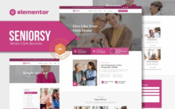 Seniorsy – Senior Care Services Elementor Template Kit