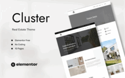 Cluster – Real Estate Elementor Template Kit