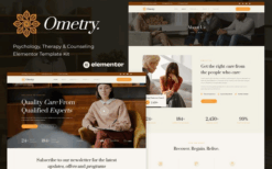 Ometry – Psychology Therapy & Counseling Elementor Template Kit