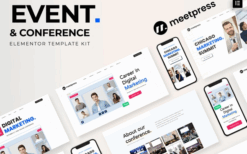 Meetpress – Event & Conference Elementor Template Kit