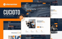 Cucioto – Car Wash Services Elementor Template Kit