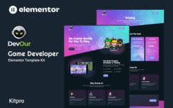 Devour – Game Developer Elementor Template Kit