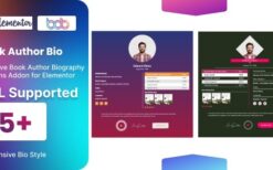 Book Author Bio for elementor v1.0