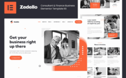 Zedello – Consultant & Finance Business Elementor Template Kit