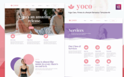 Yoco – Yoga Studio Elementor Template Kit