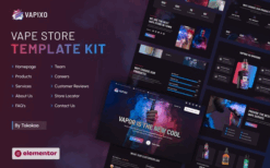 Vapixo – Vape Store Elementor Pro Template Kit
