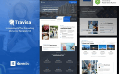 Travisa – Immigration & Visa Consulting Elementor Template Kit