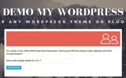 Demo My WordPress v1.1.0 Temporary WordPress Install Creator