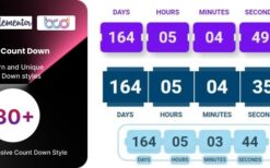 BWD Count Down for elementor v1.0