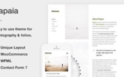 Papaia v.1.1.4 Photography & Portfolio WordPress Theme