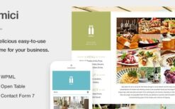 Amici v.1.3.3 A Flexible & Responsive Restaurant or Cafe Theme for WordPress