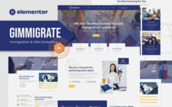 Gimmigrate – Immigration & Visa Consulting Elementor Template Kit