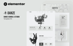 Danze – Dance Studio School Elementor Template Kit