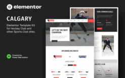 Calgary – Hockey Team & Sports Club Elementor Template Kit