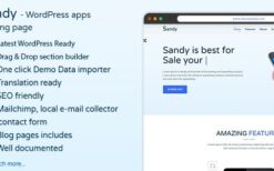 SANDYWP v1.6 Apps Landing Page WordPress Theme