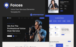Foices – Voice Over Services Elementor Template Kit