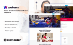 Woteen – Broadband & Telecom Business Template Kit