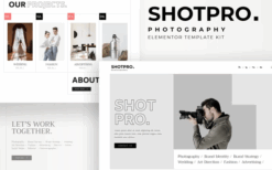 Shotpro – Photography & Portfolio Elementor Template Kit