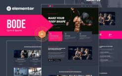 Bode – Gym & Sports Elementor Template Kit