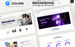 Golink – Broadband & Internet Service Provider Template Kit
