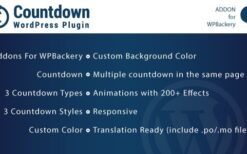 Countdown v1.0 Addons for WPBakery Page Builder WordPres Plugin