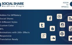 Social Share v1.0 Addons for WPBakery Page Builder WordPress Plugin
