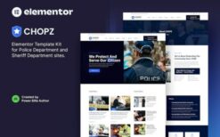 Chopz – Police & Sheriff Department Elementor Template Kit
