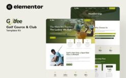 Golfee – Golf Course & Club Elementor Template Kit