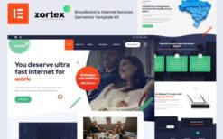 Zortex – Broadband & Internet Services Elementor Template Kit