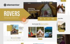 Rovers – Glamour Camping & Adventure Elementor Template Kit