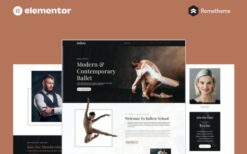 Balleto – Ballet School Elementor Pro Full Site Template Kit