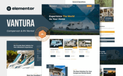 Vantura – Campervan & RV Rental Elementor Template Kit