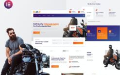 Modif – Custom Motorcycle Supermotard Elementor Template Kit