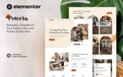 Poteria – Pottery Class & Studio Elementor Template Kit