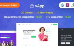 vApp v4.2 App Landing Page WordPress Theme